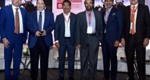 (L-R) Keki Mistry, VC & CEO, HDFC; Umesh G Revankar, Executive Vice Chairman, Shriram Finance; Ramesh Iyer, Vice MD, Mahinndra Financial Services; Rakesh Singh, MD & CEO, Adity Birla Finance; Rajiv Sabharwal, MD & CEO, Tata Capital (Photo: Kamlesh Pe